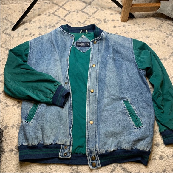 Vintage Jackets & Coats Vintage Luna Pier Denim Varsity Jacket Xl Poshmark
